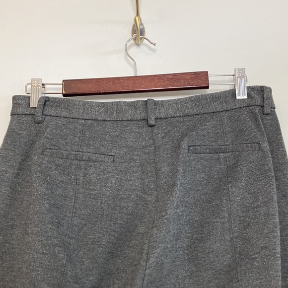 Babaton Dress Pants Womens 8 Gray Trouser Crop Stretch Jersey Straight Leg - Picture 4 of 13